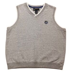 EDDIE BAUER Ebtek Golf Embroidered Cotton Sweater Vest Mens Medium Classic